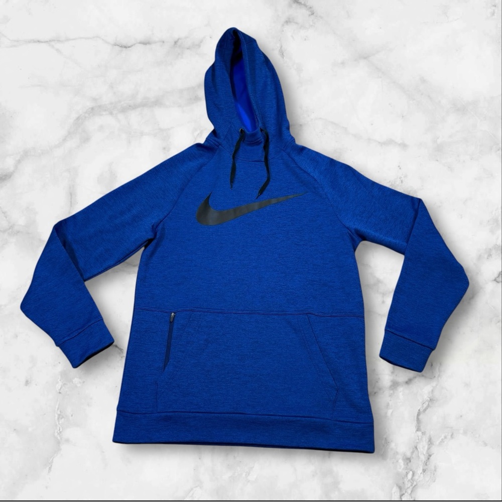 NWT Nike Therma-Fit Training Hoodie HEATHER BLUE CU6238-492 Men's Size S Small - Picture 2 of 9